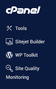 cPanel Apps: Sitejet, WP Tookit and Site Quality Monitor