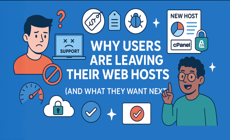 Why are users leaving their web hosts in 2025? Discover the top reasons—poor support, surprise pricing, slow sites, and security issues—and see how TVCNet delivers the reliable, secure hosting and personal support people actually want.