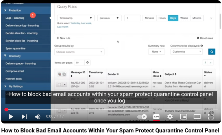 How to block bad email accounts