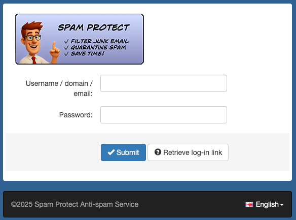 Spam Protect Login