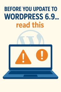 WordPress 6.9 Concerns
